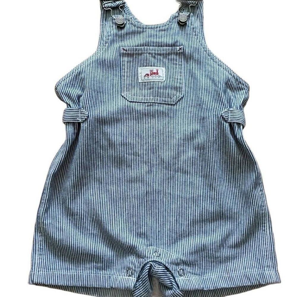 Vintage Cherokee Railroad Stripe Train Overalls